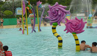 La piscine d'eau d'équipement de parc d'Aqua de fleur de Croal de terrain de jeu de l'eau d'enfants joue le jet de cosse de Lotus