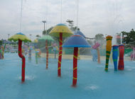La piscine badine la fibre de verre de groupe de champignon de Rainning de parc aquatique de terrain de jeu d'Aqua