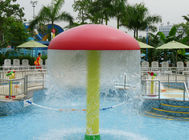 Jaune rouge d'enfants de champignon de l'eau d'amusement d'équipement coloré qui respecte l'environnement de parc d'attractions