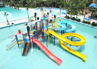 Maison extérieure de l'eau de famille d'Aqua Playground Games Fiberglass Slide d'été pour le parc à thème