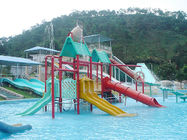 Glissières colorées d'Aqua Playground Swimming Pool Water