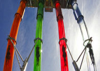 6 invités par glissières d'eau faites sur commande colorées de fibre de verre de temps