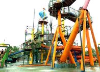 OEM anti Aqua Playground Pirate Ship Slide ultra-violette pour le parc de station de vacances