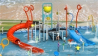 Parc à thème interactif de l'eau de terrain de jeu d'Aqua de château pour le divertissement