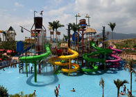 Glissière de terrain de jeu d'Aqua d'amusement/parc d'attractions avec le rideau en jet/eau