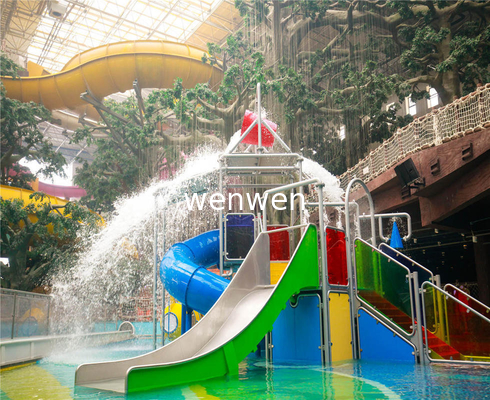 Plus de 120 mois de durée de vie Slide de parc aquatique avec support en acier au carbone galvanisé