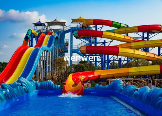 1 Rider Water Park Slide Construit avec une fibre de verre durable et une charge 1 Rider/Slide