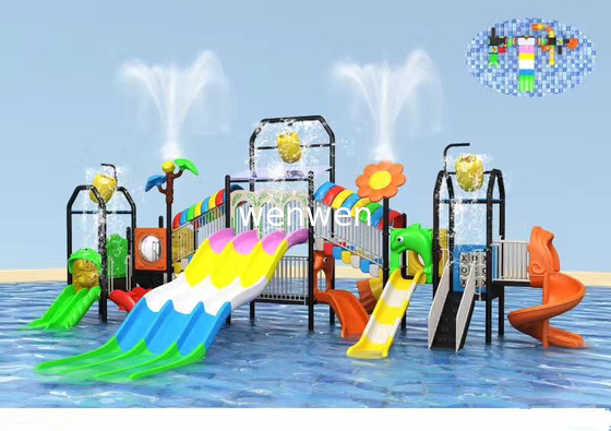 Anti glissière UV d'Aqua Playground Children Water Play pour l'hôtel