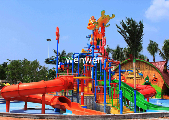 Glissière d'eau de parc d'attractions d'Aqua Play Equipment 6mm d'enfants