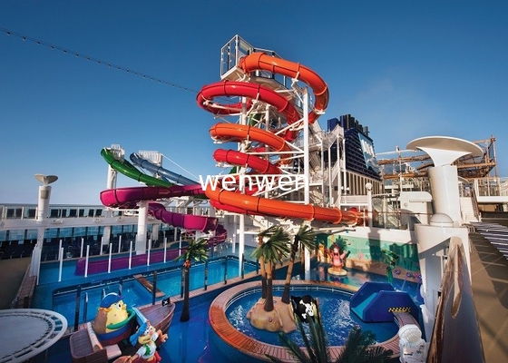 Glissière d'eau de parc d'attractions d'Aqua Play Equipment 6mm d'enfants